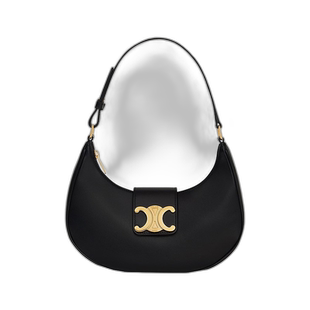 1h可退 欧洲直邮CELINE/赛琳 AVA TRIOMPHE女士黑色小牛皮金