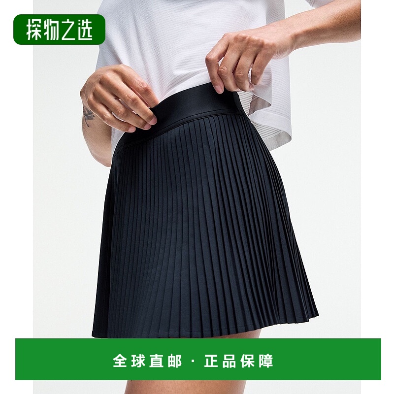 1h可退 欧洲直邮LULULEMON露露乐檬 高腰褶皱Varsity网球裙半身裙