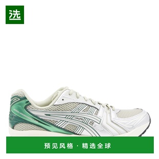 1h可退 香港直邮Asics 亚瑟士 男士 KAYANO 14 白色绿色运动鞋 12