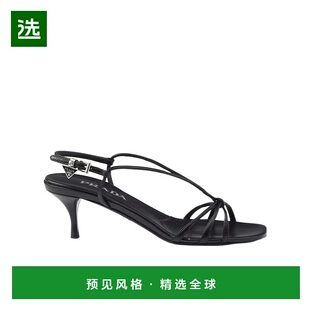 1X504N011F055普拉达单鞋 香港直邮Prada 徽标细节高跟凉鞋