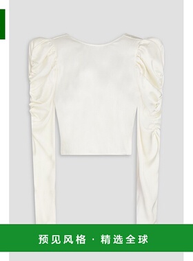 1h可退 香港直邮Frame Denim 女士 短款真丝上衣 WS25WBL005CREA