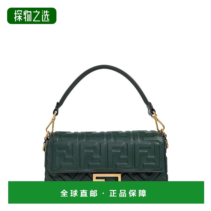 香港直邮Fendi 芬迪 女士 Baguette FF 壓花單肩包 8BR600AT57
