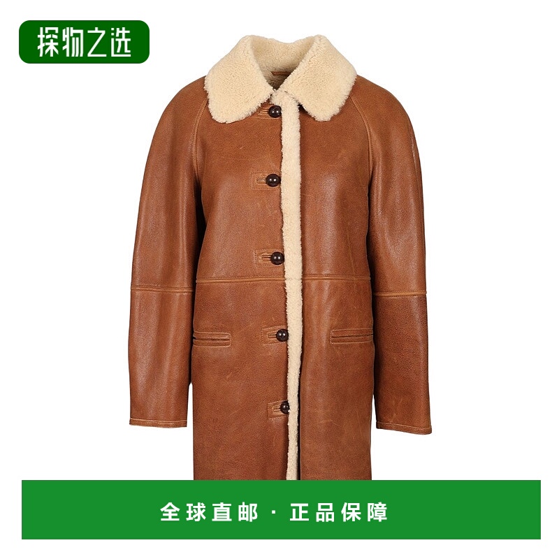 香港直邮Isabel Marant 长袖大衣 MA0452FAC3A03I翻领