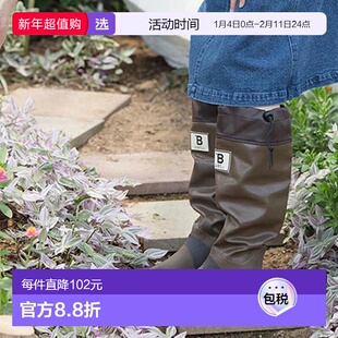 日本直邮日本野鸟协会 WBSJ 男士女士防水长靴 户外折雨靴