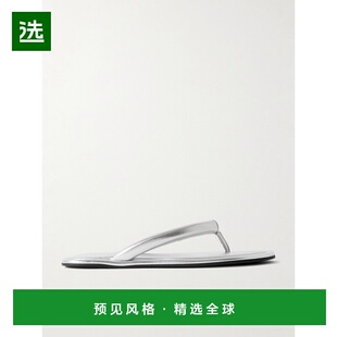 1h可退 香港直邮ST.AGNI 女士 Sumi 填充棉金属感皮质人字拖 R251