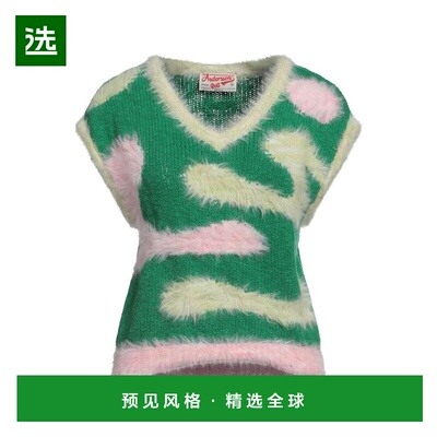 1h可退 【美国直邮】ANDERSSON BELL 多色V领短袖针织毛衣 女装 1