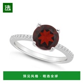 美国直邮 克拉总重 Macy 女士纯银石榴石 1h可退 和