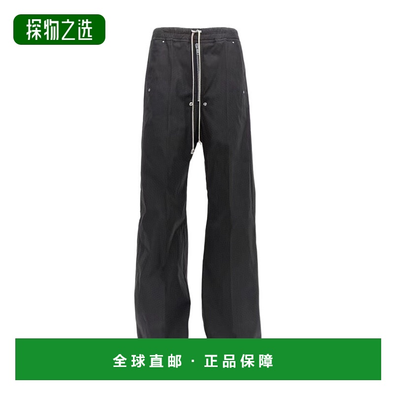 香港直邮Rick Owens 系带休闲裤 RU02C7366HY卫裤阔腿裤