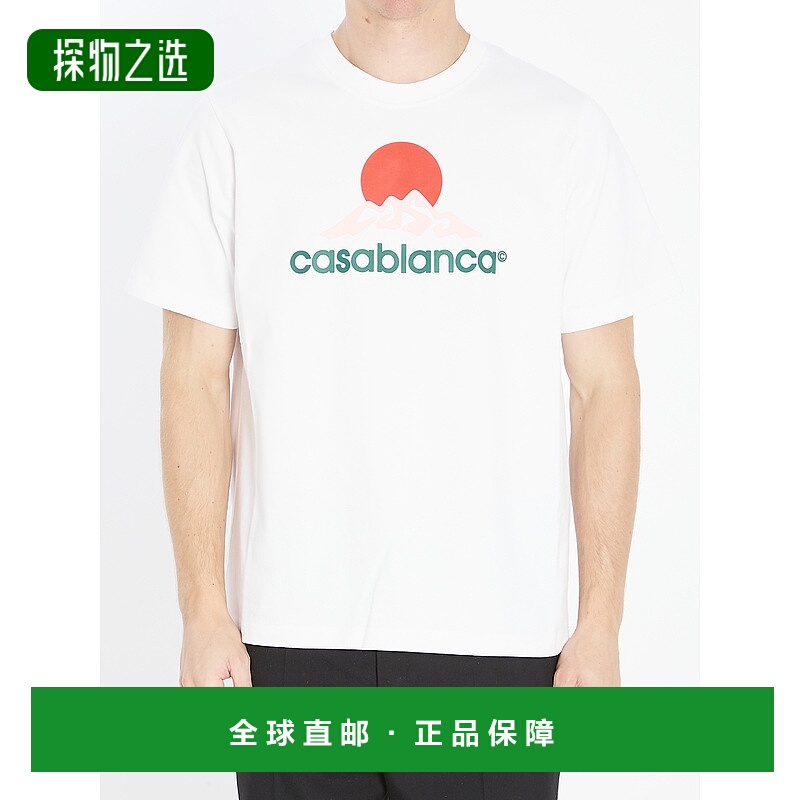 1h可退 香港直邮Casablanca 男士 Montagne 印花T恤 MPF25JTS0010