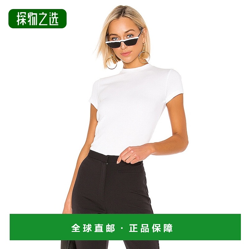 1h可退 香港直邮THEORY 希尔瑞 女士 小巧T恤 L1024521 white白色