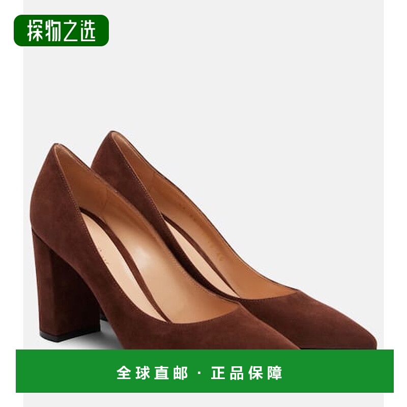 香港直邮Gianvito Rossi 吉安维托·罗西 女士 Piper 85 绒面革浅