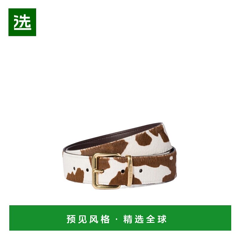 香港直邮Miu Miu 小牛毛腰带 5CC5362ICTF0EDH