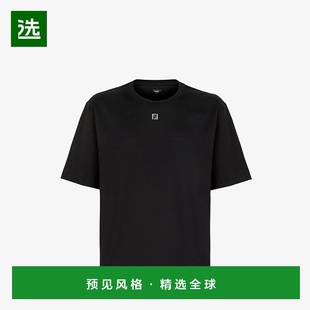 黑色棉短袖 1h可退 男士 芬迪 T恤 欧洲直邮FENDI