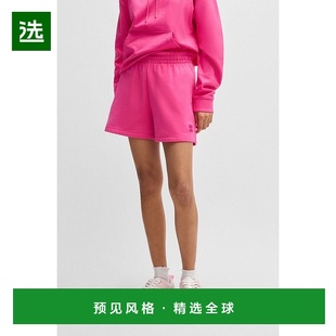 RED刺绣徽标棉质抓绒短裤 欧洲直邮HUGO BOSS雨果HUGO