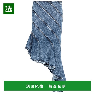 1h可退 香港直邮Alaïa 女士 ALAΪA 螺旋形半身裙 9J2283T535A