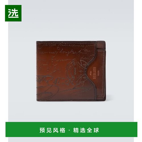 1h可退 香港直邮Berluti 伯尔鲁帝 男士 Makore Scritto 2合1皮革