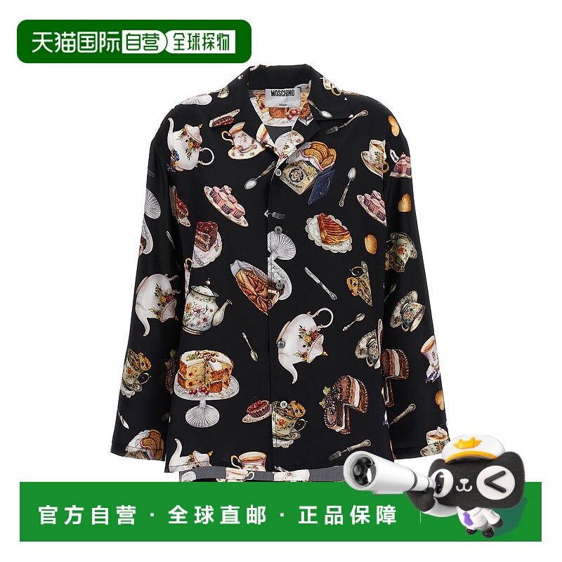 1h可退 香港直邮Moschino 莫斯奇诺 女士 印花衬衫 A023655591