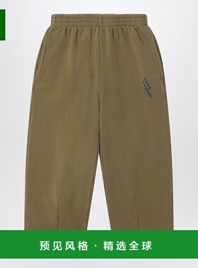 香港直邮bobo choses 男童 卡其色绿色慢跑长裤童装 B225AC071COK