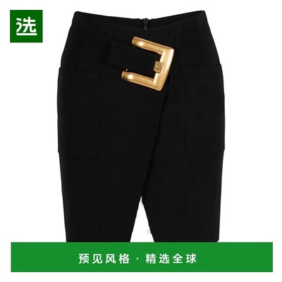 香港直邮BALMAIN 女士正装裤 GF1LBB22WC090PA SS2026 黑色 BELTE