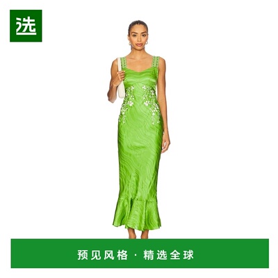 1h可退 香港直邮SALONI 女士 Mimi C 米白色连衣裙(Parakeet &) 1