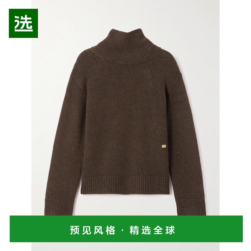香港直邮GANNI 甘尼 女士 棕色羊毛牦牛毛衣 K2611