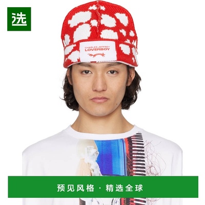 1h可退 香港直邮Charles Jeffrey Loverboy 男士 红色 & 白色 Lov