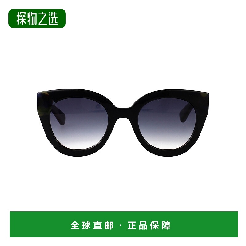 香港直邮LONGCHAMP 珑骧 女士 黑/蓝雪茄色醋纤太阳眼镜 LO750S12