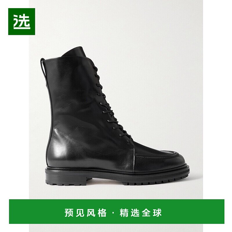 香港直邮aeyde 女士 Tate 皮质短靴 A11AB0614002001225Black