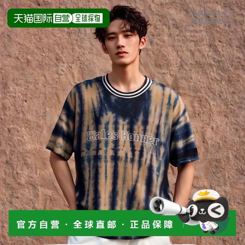 韩国直邮WALES BONNER MS23JE17 JE01 5510 百分百纯棉男士短袖上