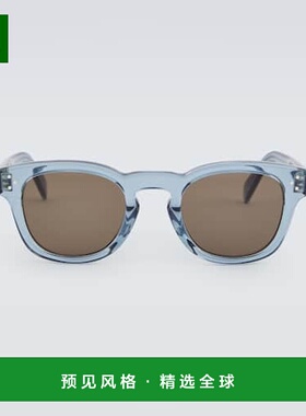 1h可退 香港直邮Celine 思琳 男士 圆形太阳眼镜 blue蓝色 舒适时