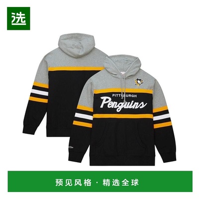 1h可退 【美国直邮】Mitchell Ness 男士黑灰色匹兹堡企鹅队主教