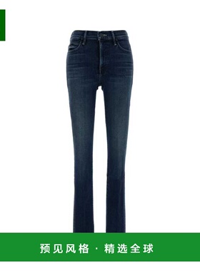 香港直邮MOTHER 女士牛仔裤 104242008YAR AW2025 蓝色 腰带环牛