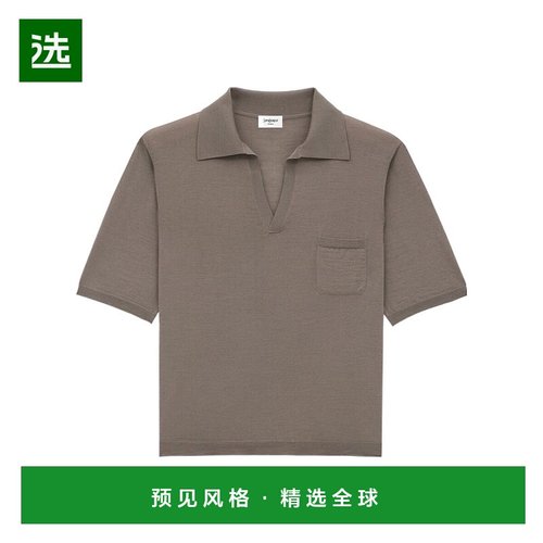 香港直邮Saint Laurent 短袖羊毛POLO 衫 821733Y77AS