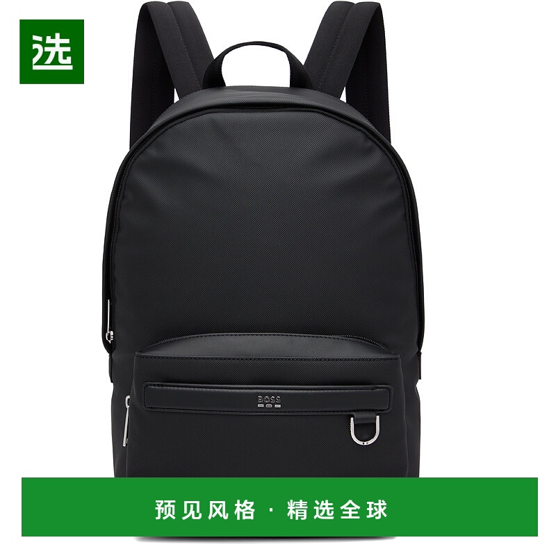 1h可退 香港直邮BOSS 波士 男士 黑色 Smooth & Structured 双肩