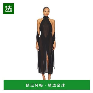 1h可退 香港直邮Danielle Guizio 女士 Koemi 透视拼接连衣裙 P25