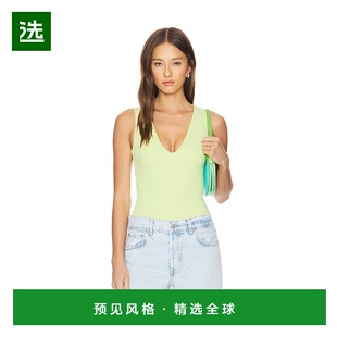1h可退 香港直邮GOOD AMERICAN 女士 Sculpting 深V领坦克上衣 GB