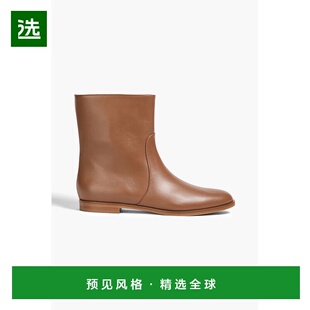 1h可退 香港直邮Sergio Rossi 塞乔·罗西 女士 皮质短靴 B12610M