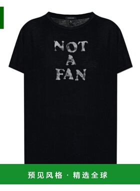 香港直邮R13 女士T恤 R13WK001K124ABLACK SS2026 黑色 短袖T恤