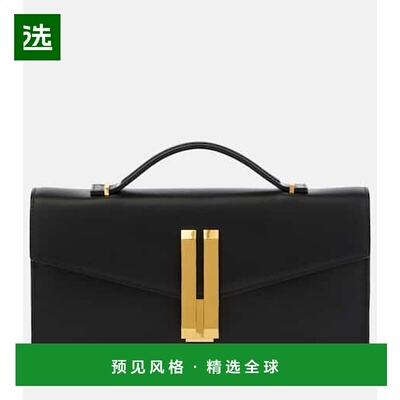 1h可退 香港直邮DeMellier 女士 Vancouver 皮革手包 black黑色