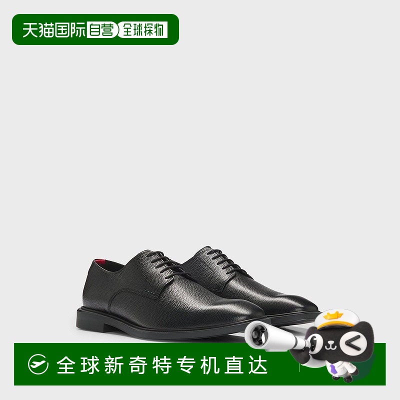欧洲直邮HUGO BOSS雨果HUGO RED粒面皮革德比鞋