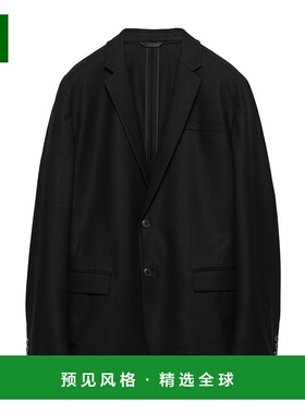 香港直邮Prada 单排扣羊毛混纺西装夹克 UGN37117TFSOOO
