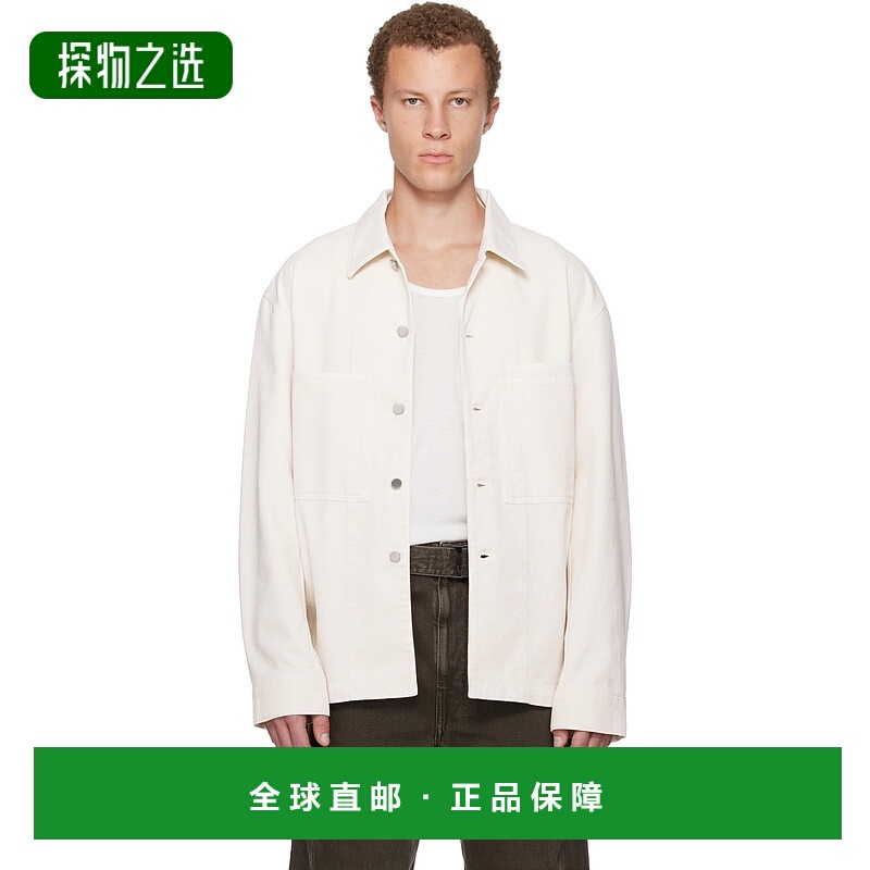 香港直邮Lemaire 男士 灰白色 Workwear 牛仔夹克 OV1024LD1066