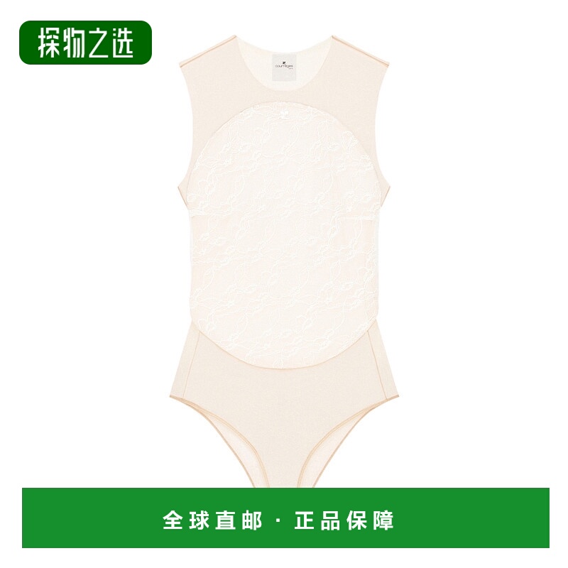 香港直邮Courreges 蕾丝连体衣套装 325JBD143PA0132