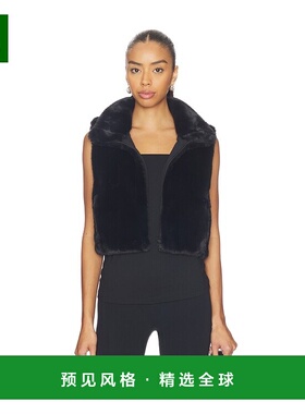 1h可退 香港直邮beyond yoga 女士 List 短款人造皮草背心 FX2320