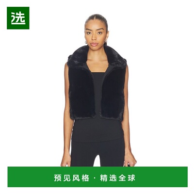 1h可退 香港直邮beyond yoga 女士 List 短款人造皮草背心 FX2320