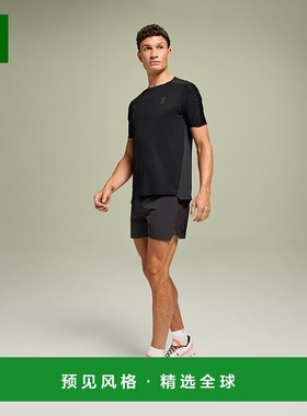 欧洲直邮On昂跑 Performance系列男士黑色/曜石黑再生聚酯纤T