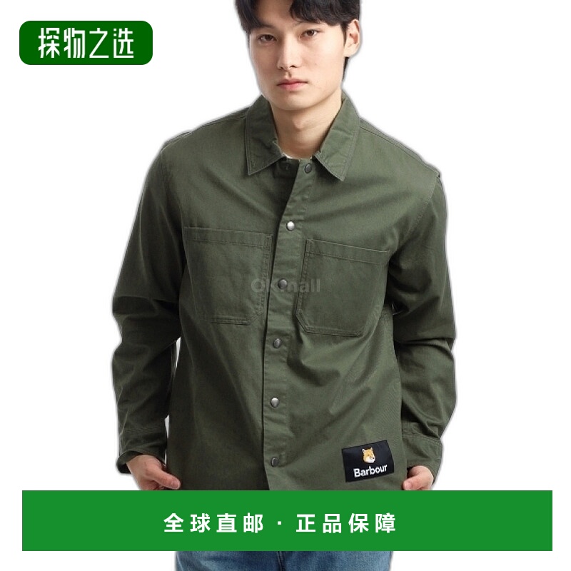 韩国直邮Barbour x Maison Kitsune 合作款 100%棉质衬衫