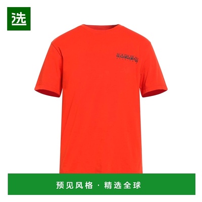 1h可退 香港直邮Napapijri 男士 T恤 orange橙色 舒适时尚