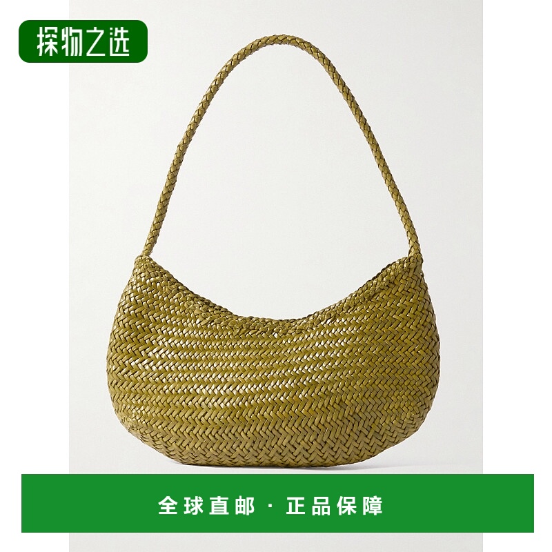 香港直邮DRAGON DIFFUSION 女士 Nova Luna 编织皮革肩包 8020BAM