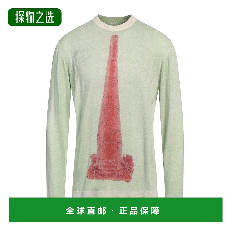 香港直邮Givenchy 纪梵希 男士 羊绒混纺毛衣 green绿色 舒适时尚
